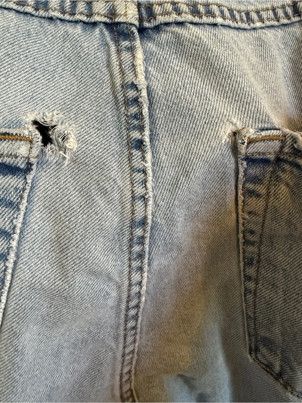 Empyre Relax Jeans Mens 36 Light Wash Baggy Wide Leg Skate Denim Y2K 100% Cotton